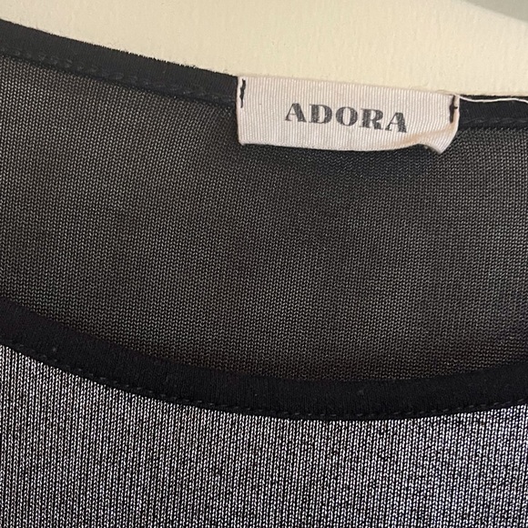 Gray and Black Adora Long Sleeve Top - Picture 2 of 3